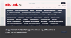 Desktop Screenshot of muszerhaz.com