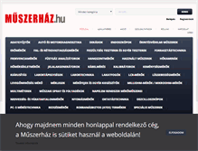 Tablet Screenshot of muszerhaz.com